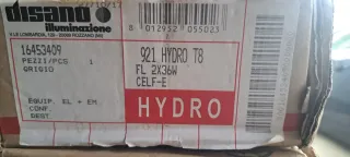 Plafoniera Disano Hydro T8 2x36W Grigio