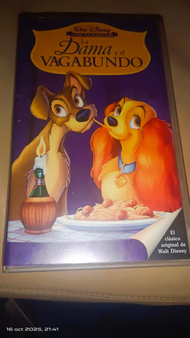 La Dama y el Vagabundo VHS Disney Clásicos