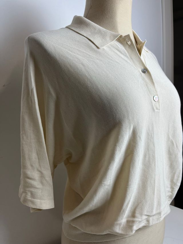 Camiseta Polo Zara Beige