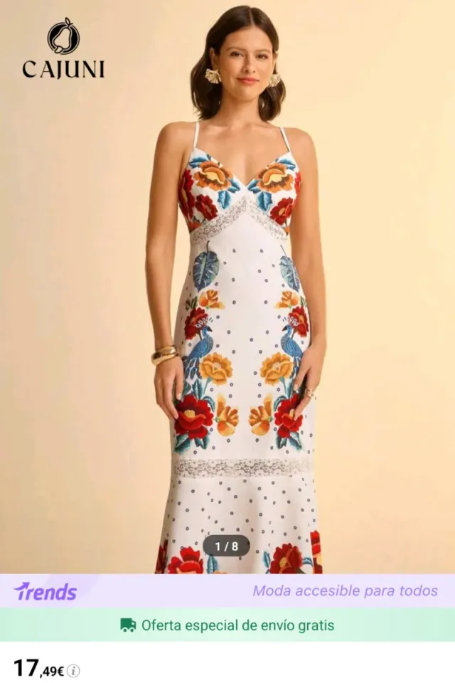 Vestido CAJUNI Multicolor