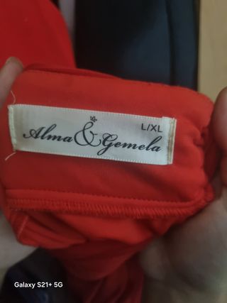 Vestido Alma&Gemela Rojo Talla L/XL