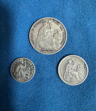 Monedas Soles Peruanos 5º de Sol