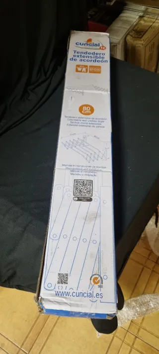 Tendedero Cuncial Extensible Pared 80cm