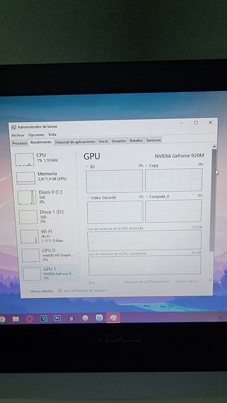 Portátil ASUS F556U i7 12GB RAM