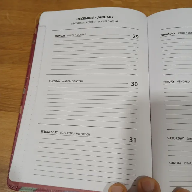 Agenda 2026 com Padrão de Beija-flor