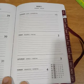 Agenda 2026 com Padrão de Beija-flor