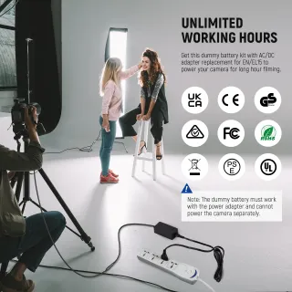 Kit batteria falsa NEEWER EP-5B/EN-EL15 NIKON Z5