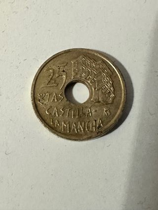 Moneda 25 Pesetas 1996 Castilla-La Mancha