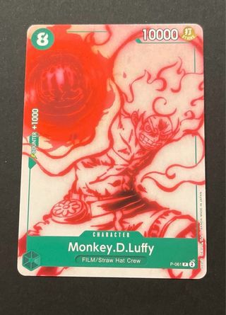 Carta One Piece Monkey D. Luffy P-061