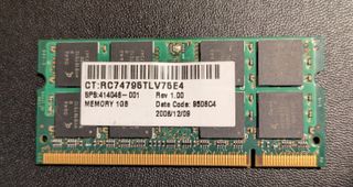 Memoria RAM  DDR2 1GB Portátil