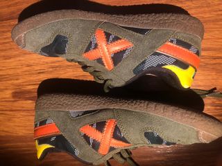 Zapatillas Munich niño verde y naranja (talla 33)