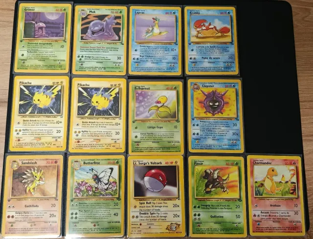 Lote Cartas Pokemon Base set y primera edición