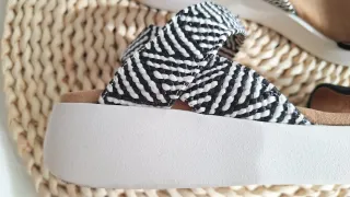 Sandalias de piel trenzadas