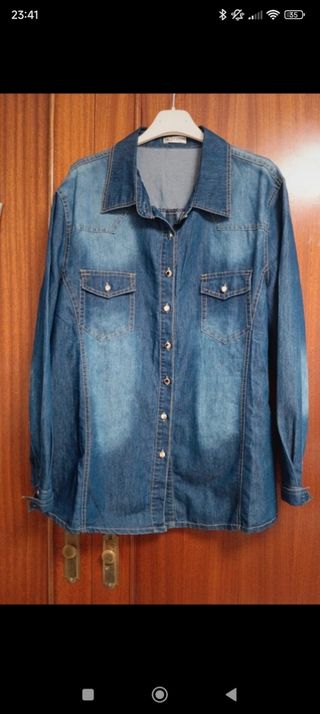 Camisa vaquera azul
