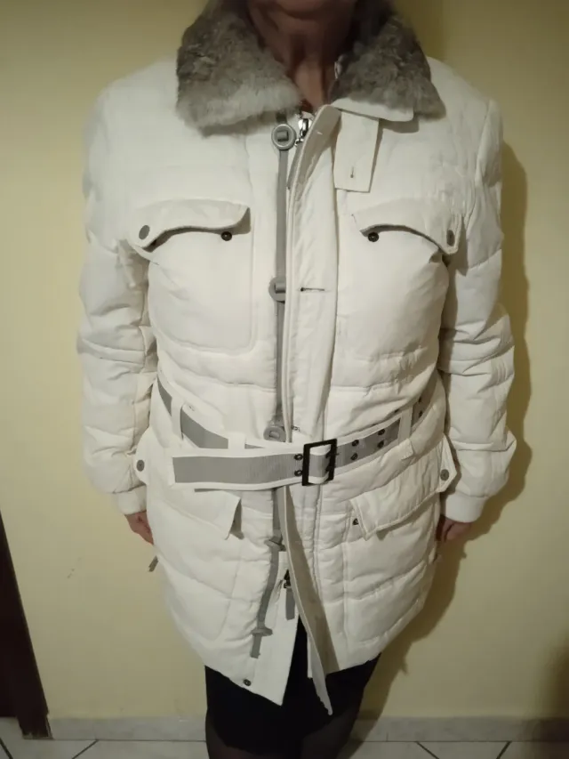 Piumino donna invernale bianco