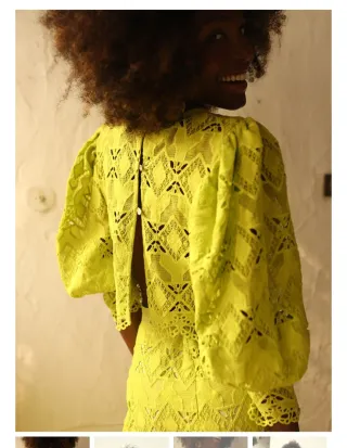 Conjunto Panambi Guipur Talla M nuevo