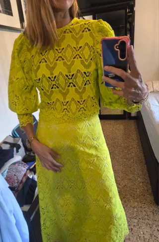 Conjunto Panambi Guipur Talla M nuevo