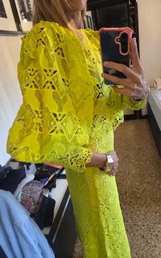 Conjunto Panambi Guipur Talla M nuevo