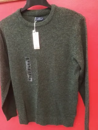 Jersey Unit verde M lana nuevo