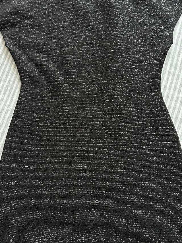 Vestido Zara negro punto brillante