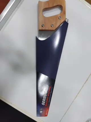 Sierra de mano mango madera 400mm