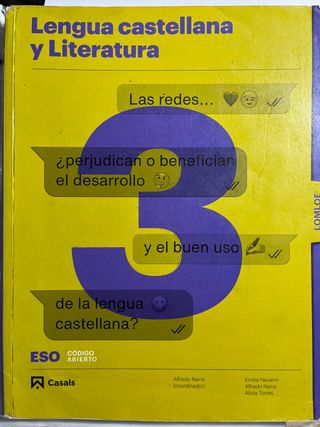 Lengua castellana y Literatura 3 ESO LOMLOE