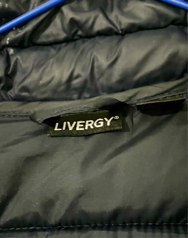 Chaqueta acolchada azul marino LIVERGY