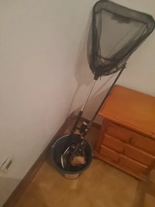 Kit de pesca con red y cañas