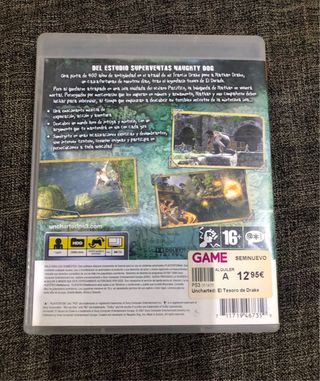 Juegos PS3 Uncharted: El Tesoro de Drake y Unchart
