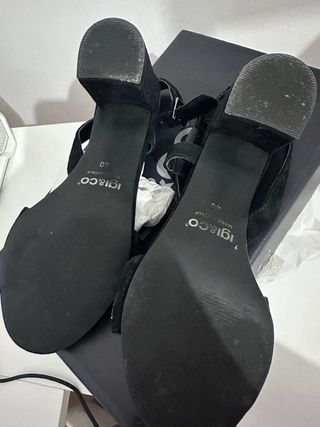 Sandalias IGI&CO Mujer Negras con Brillantes