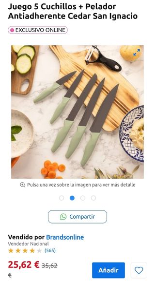 Set di 5 coltelli San Ignacio + pelapatate