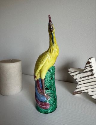 vintage Fénix Cerámica Oriental Amarillo