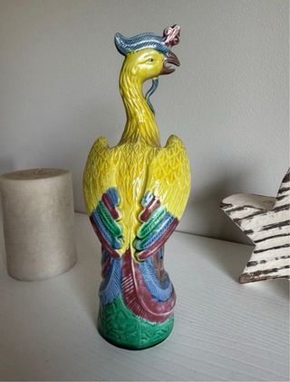 vintage Fénix Cerámica Oriental Amarillo