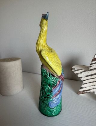 vintage Fénix Cerámica Oriental Amarillo