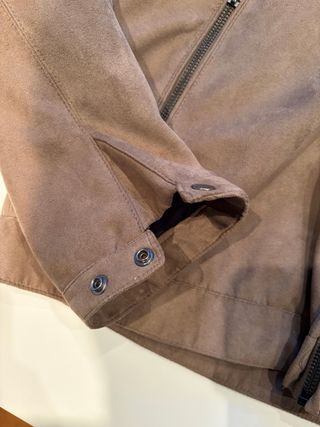 Chaqueta efecto ante marrón PullBear