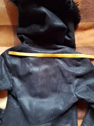 Cappoto di pelle naturale nera