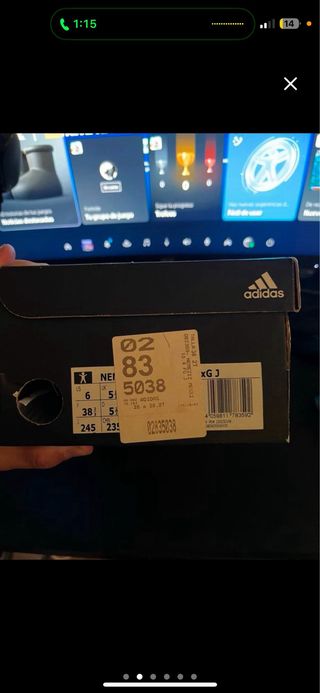 Botas de fútbol Adidas Messi blancas y azules