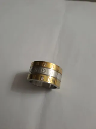 Anillo Bulgari Oro y Plata