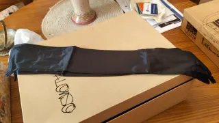 Guantes de raso largos fiesta sin usar