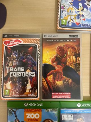 Lote de 10 Videojuegos PSP y Xbox One

