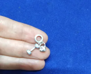Charm Mancuerna Pesas Gimnasio Pulsera Pandora pla