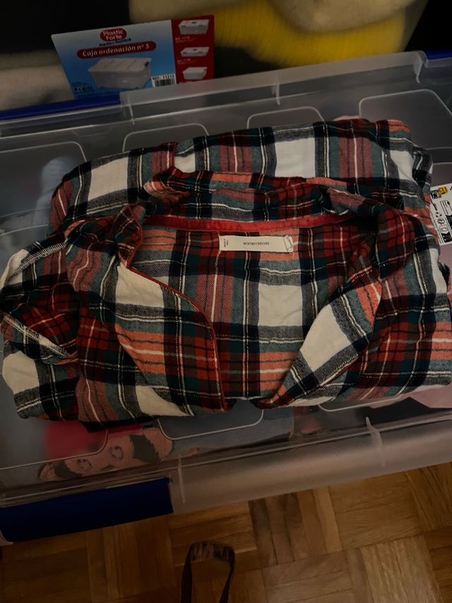 Pijama cuadros women'secret