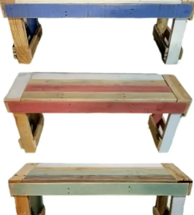 Panca in legno in stile rustico