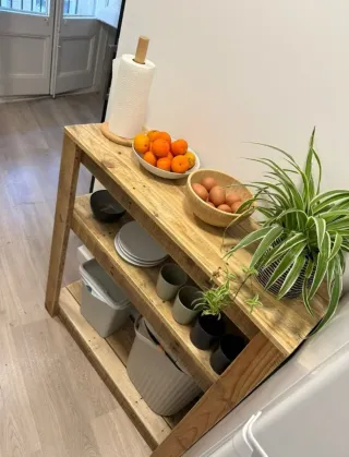 Estanteria rustica de madera