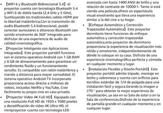 Proyector Portátil Bluetooth. PRECINTADO