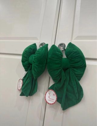 Fiocchi Natalizi Verdi in Velluto