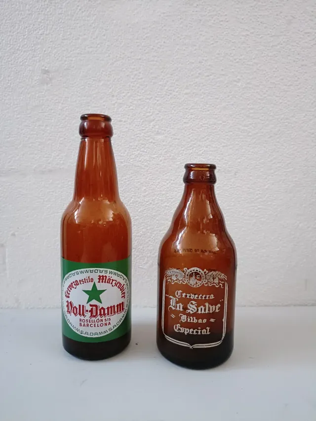 Lote  botellas de cerveza vacías