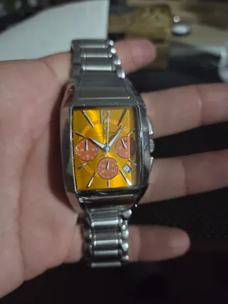 Reloj Viceroy Cronógrafo Naranja y Plata