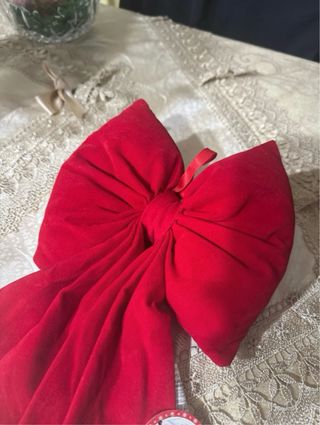 Fiocco Natalizio Rosso Velluto