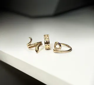 Cleopatra – Combo 3 anillos estilo egipcio 